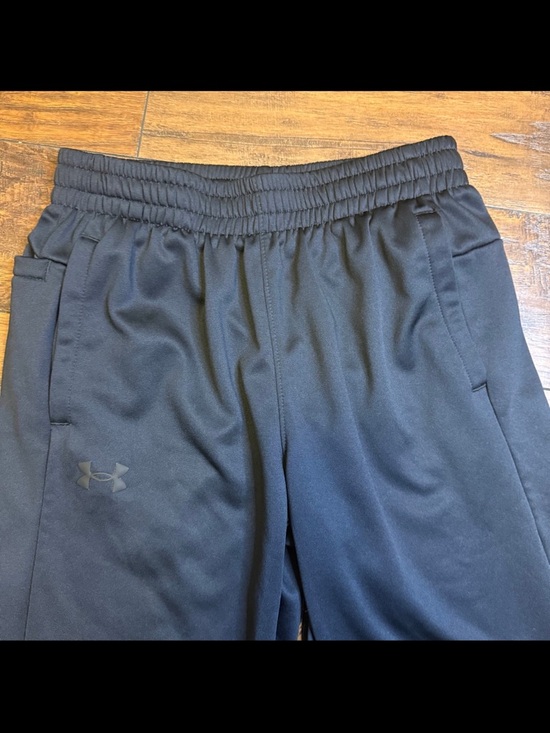 Under Armour Men's Black Fleece Jogger Pants 100% Polyester Activewear L Loose - Picture 5 of 11
